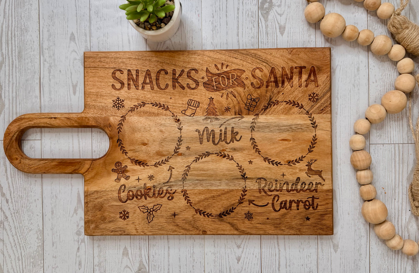 Santa Tray - paddle 11x9