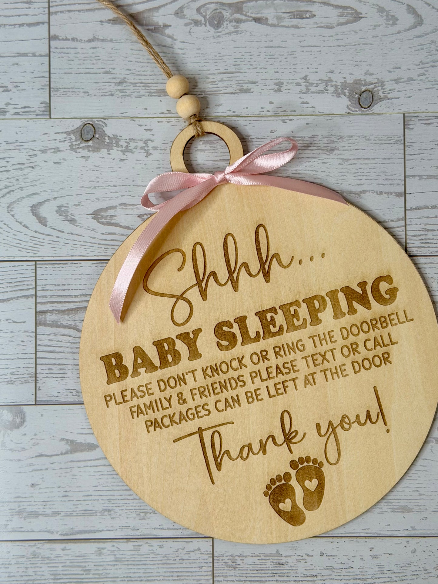 Sshh Baby Sleeping sign