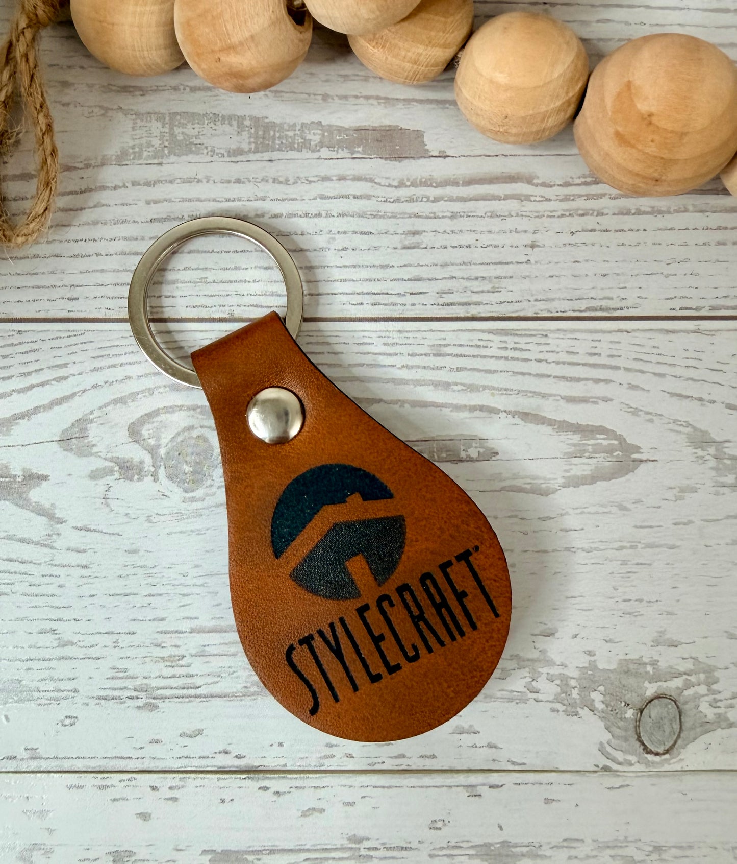 Leatherette key chain