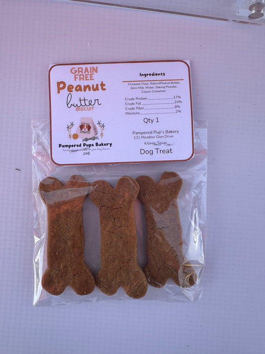 Grain Free 2” Bone Peanut Butter - 3 pack