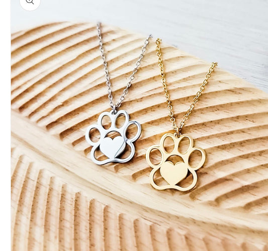 Paw print Necklace