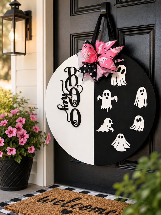 18” Hey Boo Door Hanger